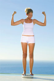 Lady weight loss